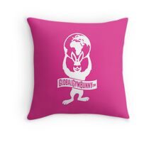 Global Gym Bunny Throw Pillow