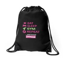 Eat - Sleep - Gym - Repeat Drawstring Bag